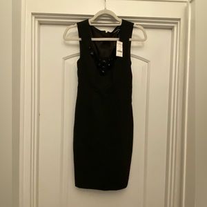 Express black dress Jeweled neckline size 0